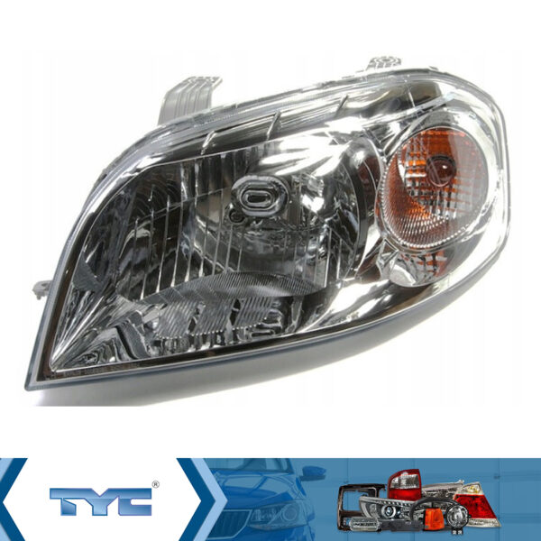 Фара левая  Chevrolet  Aveo 2006-2012  механический корректор  Тайвань (TYC)