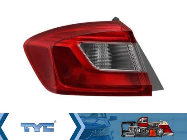 Фонарь задний левый  Chevrolet  Cruze 2015-2024  наружный в крыло  Тайвань (TYC)