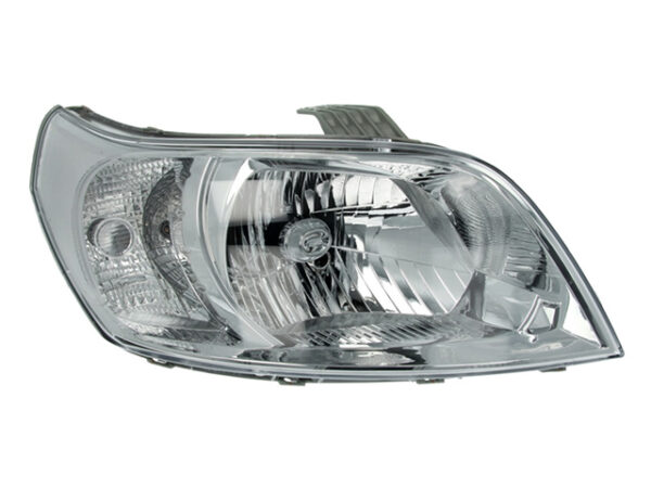 Фара правая  Chevrolet  Aveo 2006-2012  рестайлинг, электрическая регулировка с корректором в комплекте, хромированный отражатель, ХЭТЧБЕК  Китай (TW)