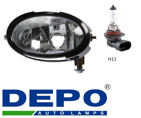 Фара противотуманная левая  Mazda  3 2003-2009  до рестайлинга, STANDARD VERSION  DEPO (Тайвань SH)