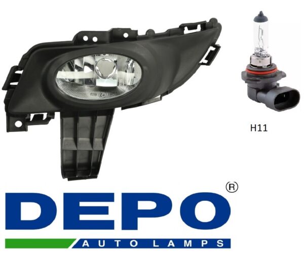 Фара противотуманная левая  Mazda  3 2003-2009  до рестайлинга, STANDARD VERSION  DEPO (Тайвань SH)