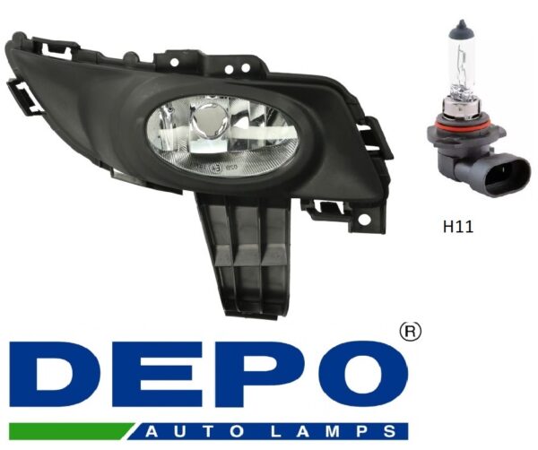 Фара противотуманная правая  Mazda  3 2003-2009  до рестайлинга, STANDARD VERSION  DEPO (Тайвань SH)
