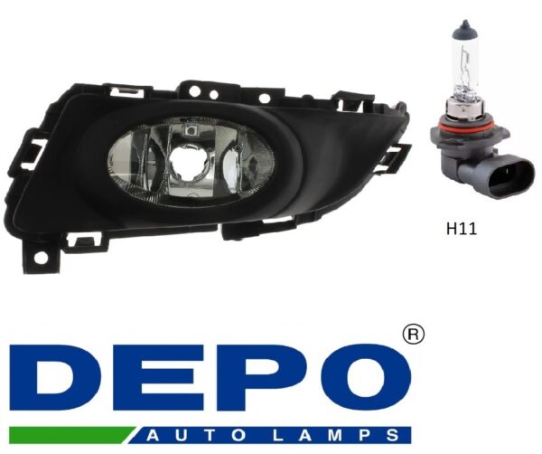Фара противотуманная левая  Mazda  3 2003-2009  до рестайлинг, STANDARD VERSION,  DEPO (Тайвань SH)