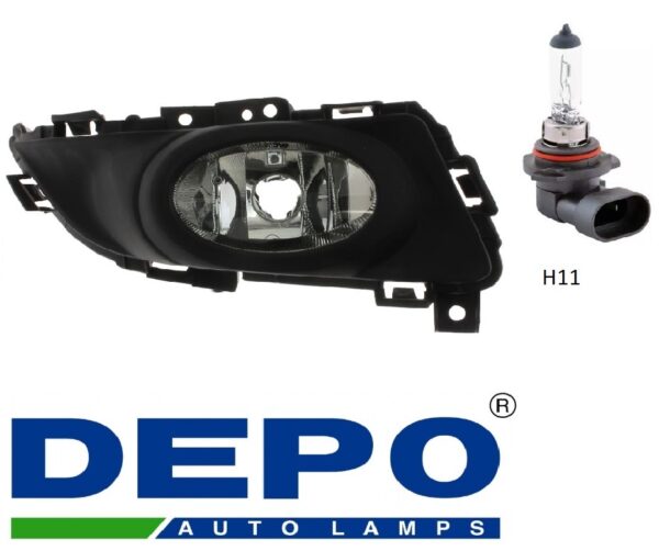 Фара противотуманная правая  Mazda  3 2003-2009  до рестайлинг, STANDARD VERSION,  DEPO (Тайвань SH)