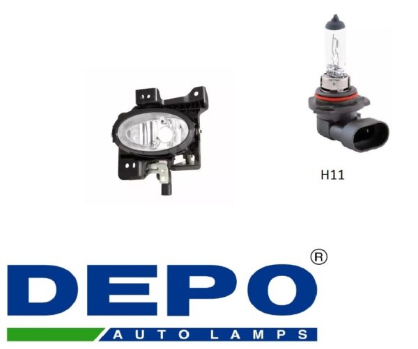 Фара противотуманная левая  Mazda  3 2003-2009  рестайлинг, STANDARD VERSION,  DEPO (Тайвань SH)