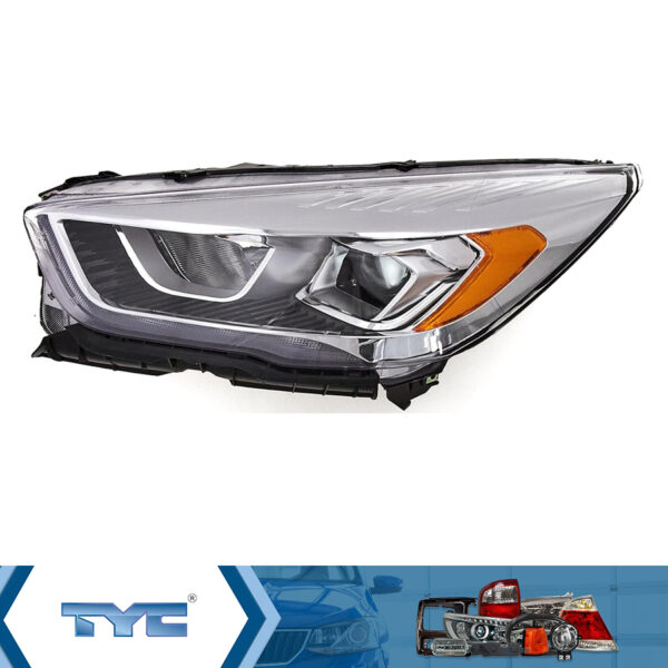 Фара левая  Ford  Kuga 2013-2019  Американская модель, рестайлинг, механическая регулировка, светлый отражатель, Xenon, D3S+LED  Тайвань (TYC)