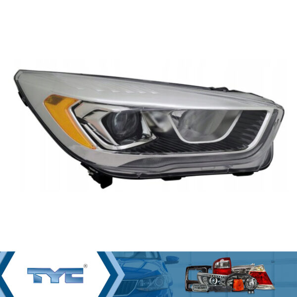 Фара правая  Ford  Kuga 2013-2019  Американская модель, рестайлинг, механическая регулировка, светлый отражатель, HB3+LED,  гарантия  Тайвань (TYC)