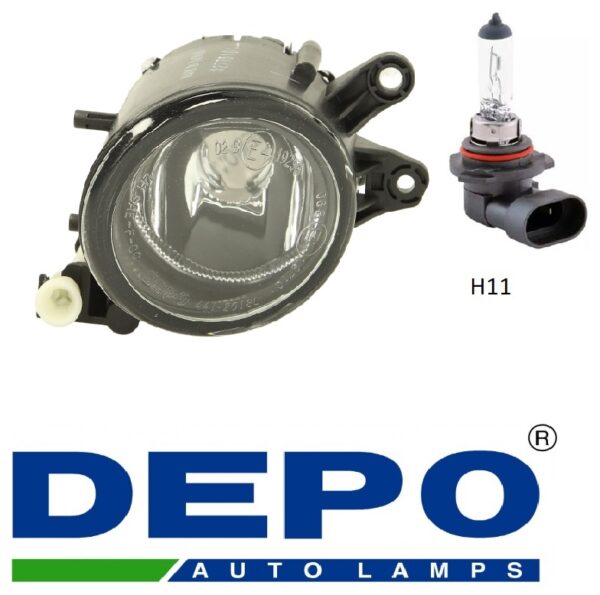 Фара противотуманная левая  Audi  A4 2004-2008  A-TYPE  DEPO (Тайвань SH)