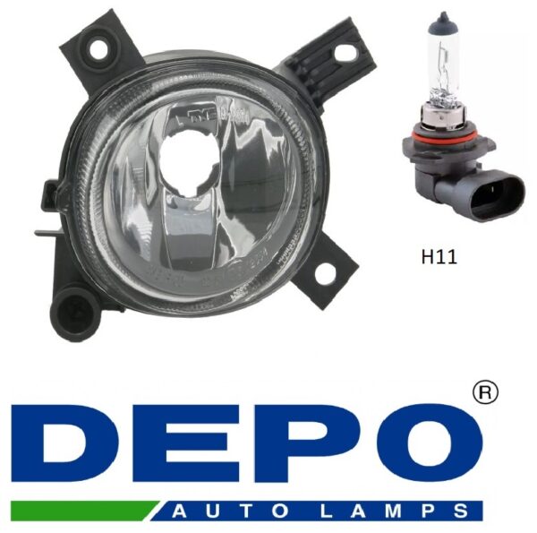 Фара противотуманная левая  Audi  A4 2004-2008    DEPO (Тайвань SH)