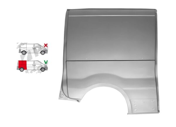 Арка задняя правая  Renault  Trafic 2001-2014  крыло заднее, длиная база, длина 153см, высота до крыши, Польша  Польша (DS)