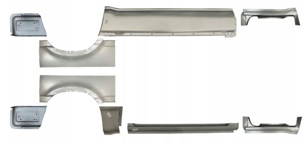 Арка задняя правая  Renault  Master 1998-2010  нижняя часть, часть перед колесом, ближе к раздвижной двери, средняя база, длина 78см, высота 33, оцинковка, Польша  Польша (DS) — изображение 2