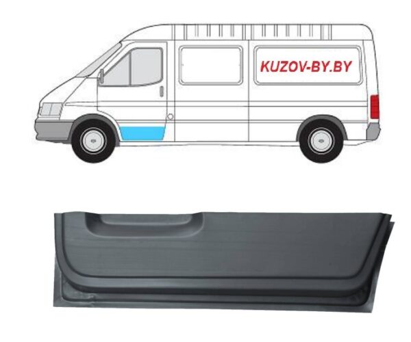 Панель передней левой двери  Ford  Transit 1986-2000  внутренняя часть, оцинковка, Польша  Польша (KD)