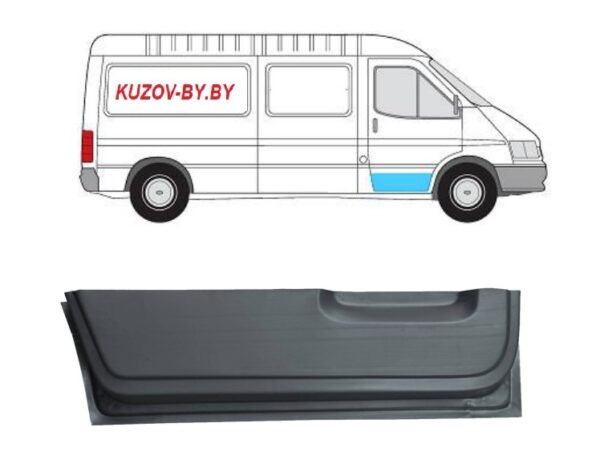 Панель передней правой двери  Ford  Transit 1986-2000  внутренняя часть, оцинковка, Польша  Польша (KD)