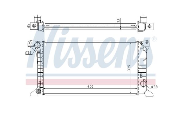 Основной радиатор  Ford  Transit 1986-2000  Моторы 1.6-2.0, 2.5TD, коробка МКПП/АКПП, гарантия, помощь в установке на нашем СТО  Тайвань (TW) — изображение 2